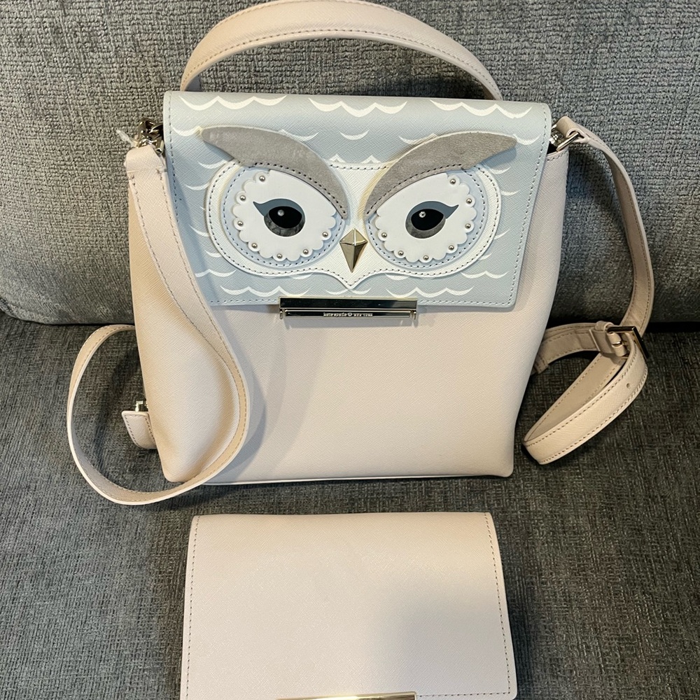 Kate Spade “Make It Mine” Maddie Crossbody Backpack w/ Additional Flap owl NWOT